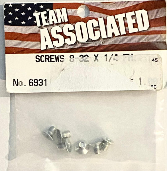 Team Associated 8-32 x 1-4 in FHPS screws