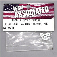 Team Associated 6-32 x 3/16"  FHPS silver screws