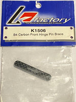 K Factory RC10B4 carbon front hinge pin brace