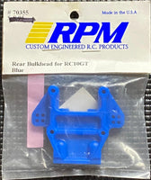 RPM blue rear bulkhead RC10GT