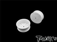 T-Works TLR 22 5.0 front wheels white 12mm hex 2.2