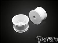 T-Works TLR 22/22x-4 rear wheels white 12mm hex 2.2