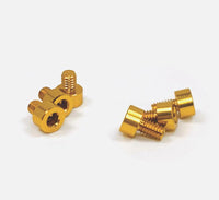 Trinity X-Factor (6pc) Aluminum Screw Kit (Gold)