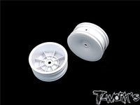 T-Works B6 front wheels white 12mm hex 2.2