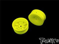 T-Works B6 front wheels yellow 12mm hex 2.2