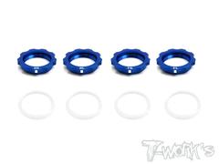 T-Works Associated aluminum shock collar set blue